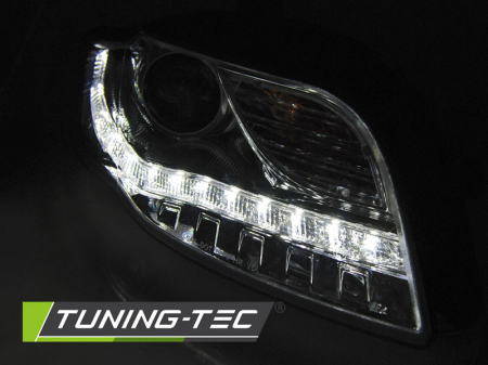 Faruri AUDI A4 B7 11.04-03.08 DAYLIGHT SEMNAL LED CROM [3]