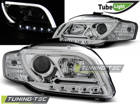 Faruri - Faruri AUDI A4 B7 11.04-03.08 LED TUBE LIGHTS CROM