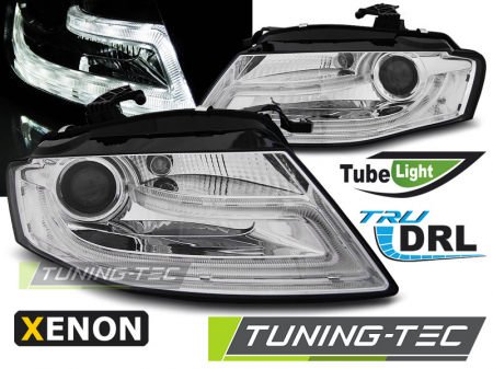Faruri - Faruri AUDI A4 B8 04.08-11 TRU DRL CROM HID XENON