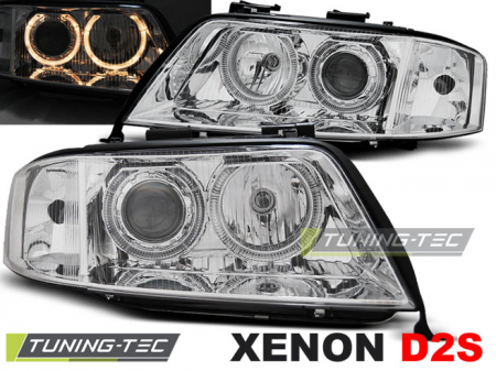 Faruri - Faruri AUDI A6 05.97-09.99 ANGEL EYES CROM XENON