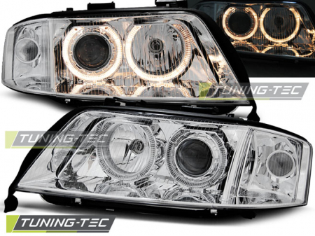 Faruri - Faruri AUDI A6 10.99-06.01 ANGEL EYES CROM
