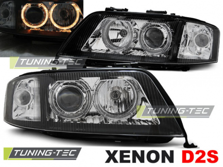 Faruri - Faruri AUDI A6 10.99-06.01 ANGEL EYES NEGRU XENON