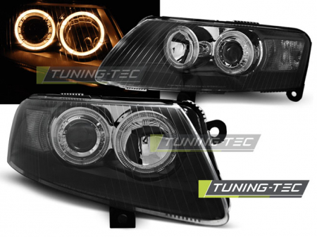 Faruri - Faruri AUDI A6 C6 04.04-08 ANGEL EYES NEGRU