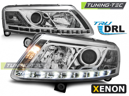 Faruri - Faruri AUDI A6 C6 04.04-08 TRU DRL XENON D2S CROM