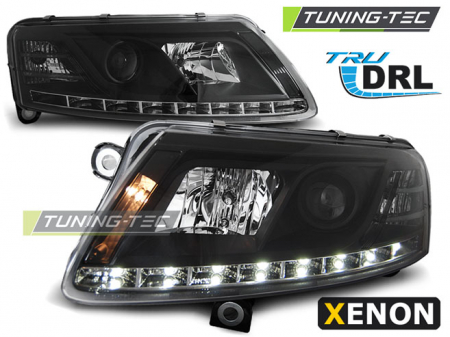 Faruri - Faruri AUDI A6 C6 04.04-08 TRU DRL XENON D2S NEGRU