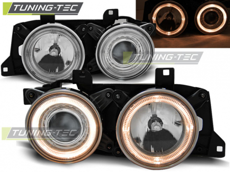 Faruri - Faruri BMW E32/E34 ANGEL EYES CROM