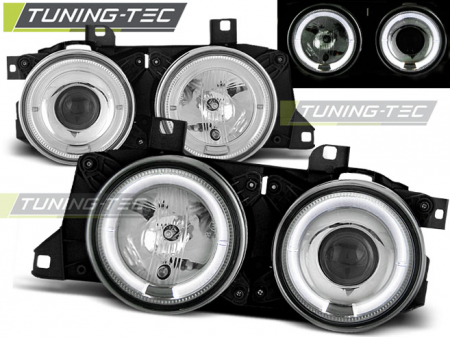 Faruri BMW E32/E34 ANGEL EYES CROM