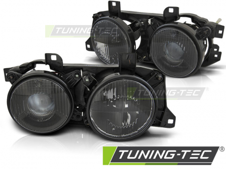 Tuning iluminari - Faruri BMW E32/E34 sticle fumurii si cruce