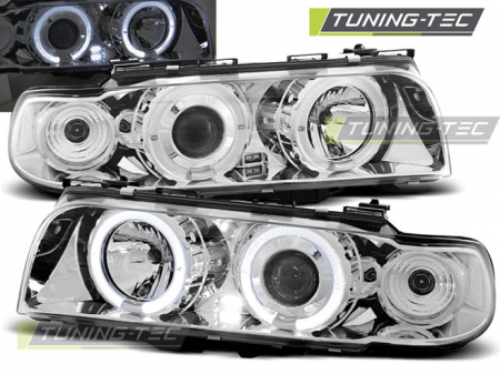 Faruri - Faruri BMW E38 06.94 - 08.98 ANGEL EYES CROM