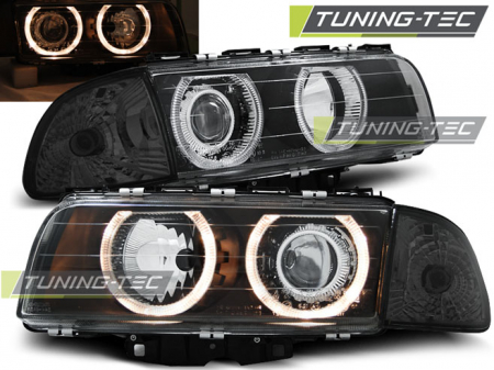 Faruri - Faruri BMW E38 06.94-08.98 H7/H7 ANGEL EYES NEGRU