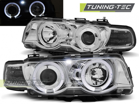 Faruri - Faruri BMW E38 09.98-07.01 ANGEL EYES CROM