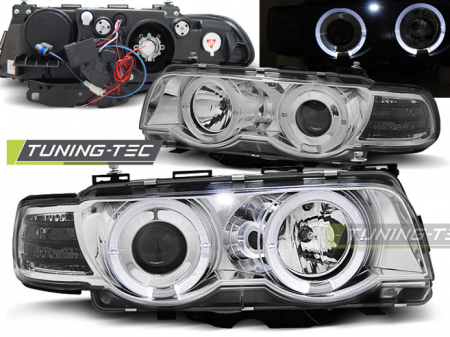 Faruri - Faruri BMW E38 09.98-07.01 ANGEL EYES CROM XENON