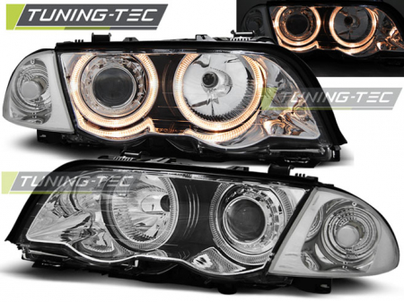 Faruri BMW E46 05.98-08.01 S/T ANGEL EYES CROM