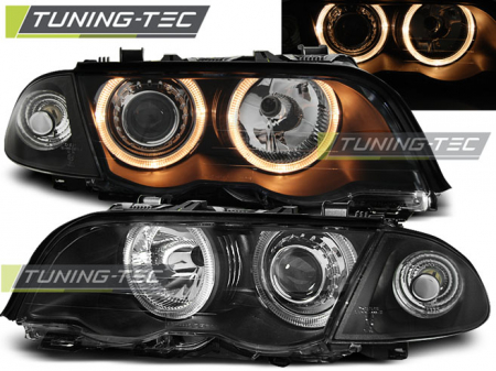 Faruri BMW E46 05.98-08.01 S/T ANGEL EYES NEGRU