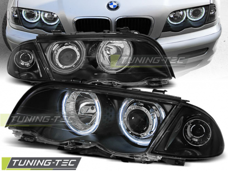 Faruri BMW E46 05.98-08.01 S/T ANGEL EYES NEGRU