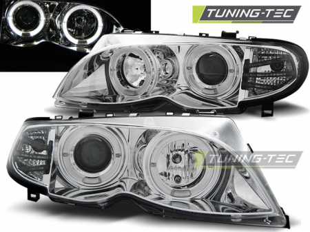 Faruri - Faruri BMW E46 09.01-03.05 ANGEL EYES CROM