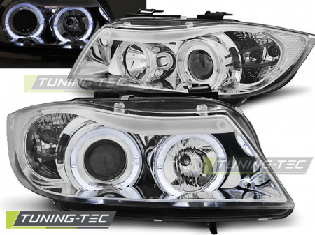 Faruri - Faruri BMW E90/E91 03.05-08.08 ANGEL EYES CROM