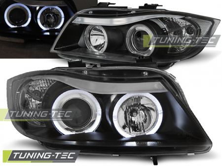 Faruri - Faruri BMW E90/E91 03.05-08.08 ANGEL EYES NEGRU
