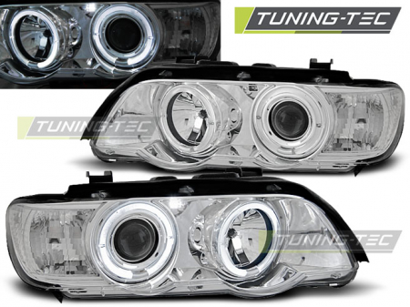 Faruri - Faruri BMW X5 E53 09.99-10.03 ANGEL EYES CROM