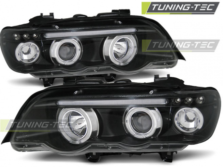 Faruri - Faruri BMW X5 E53 09.99-10.03 ANGEL EYES NEGRU