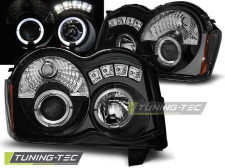 Faruri - Faruri CHRYSLER JEEP GRAND CHEROKEE 08-10 ANGEL EYES NEGRU