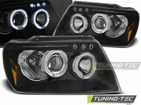 Faruri - Faruri CHRYSLER JEEP GRAND CHEROKEE 99-05.05 ANGEL EYES NEGRU