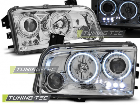 Faruri - Faruri DODGE CHARGER LX 06-10 ANGEL EYES CCFL CROM