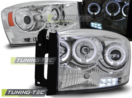 Faruri - Faruri DODGE RAM 06-08 ANGEL EYES CROM