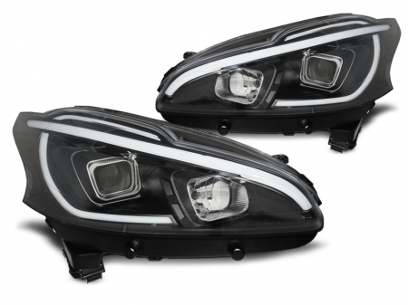 Tuning iluminari - Faruri EUGEOT 208 4.12-06.15 TUBE LIGHT negru