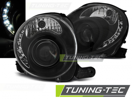 Faruri - Faruri FIAT 500 07-  NEGRU LED