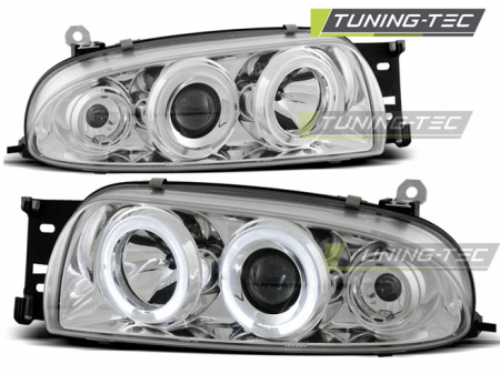 Faruri - Faruri FORD FIESTA MK4 10.95-08.99 ANGEL EYES CROM