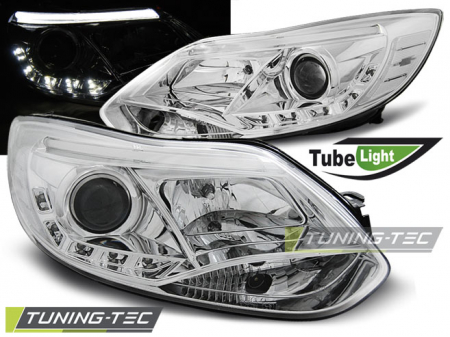 Faruri - Faruri FORD FOCUS MK3 11- 10.14 TUBE LIGHTS CROM