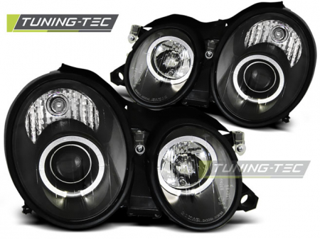 Faruri - Faruri MERCEDES W208 CLK 03.97-04.02 ANGEL EYES NEGRU