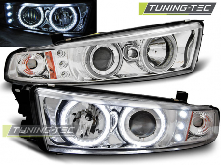 Tuning iluminari - Faruri MITSUBISHI GALANT 8 (EA0) 96-06 ANGEL EYES CROM CCFL