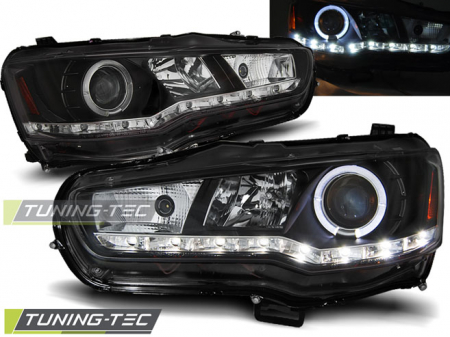 Tuning iluminari - Faruri MITSUBISHI LANCER 8 08- DAYLIGHT NEGRU