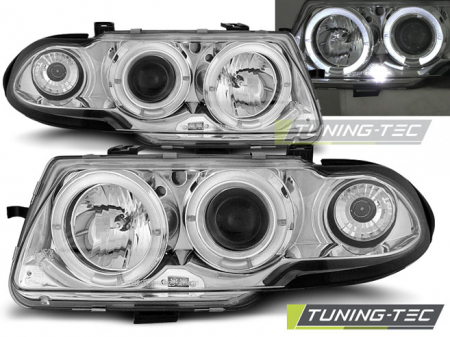 Tuning iluminari - Faruri OPEL ASTRA F 09.94-08.97 ANGEL EYES CROM