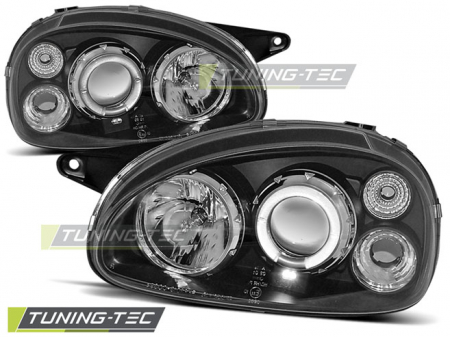 Faruri - Faruri OPEL CORSA B 02.93-10.00 ANGEL EYES NEGRU