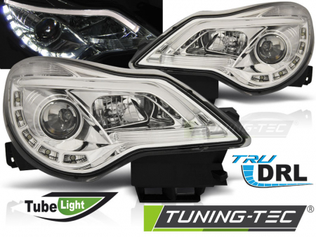 Tuning iluminari - Faruri OPEL CORSA D 11-14  DRL CROM