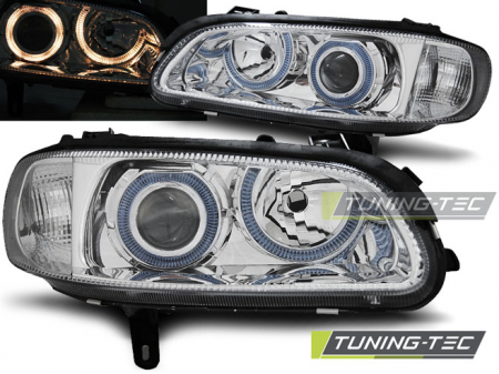Tuning iluminari - Faruri OPEL OMEGA B 04.94-08.99 ANGEL EYES CROM