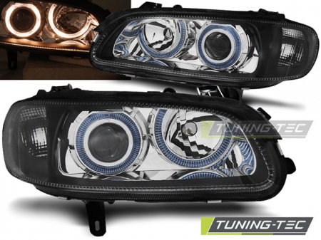 Tuning iluminari - Faruri OPEL OMEGA B 04.94-08.99 ANGEL EYES NEGRU