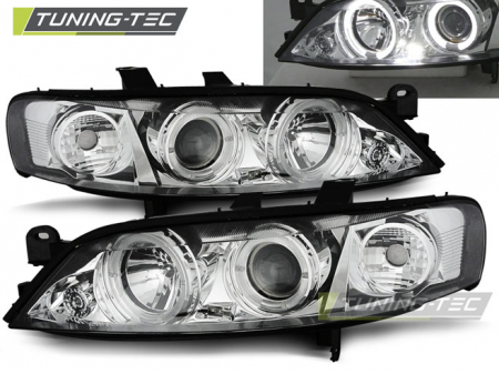 Tuning iluminari - Faruri OPEL VECTRA B 11.95-12.98 ANGEL EYES CROM