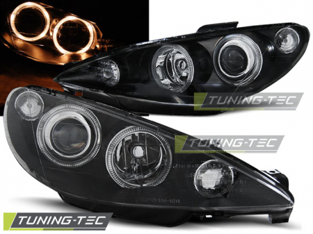 Faruri - Faruri PEUGEOT 206 02-ANGEL EYES NEGRU