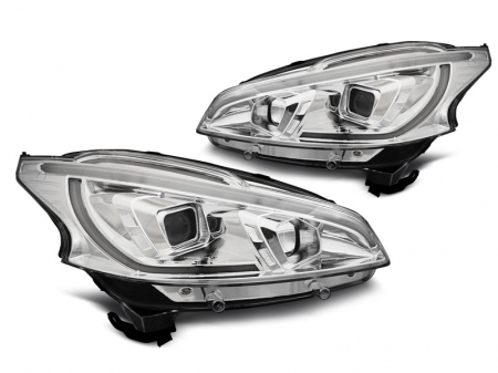 Tuning iluminari - Faruri PEUGEOT 208 4.12-06.15 TUBE LIGHT crom