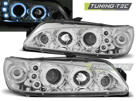 Tuning iluminari - Faruri PEUGEOT 306 05.97-03.01 ANGEL EYES CROM