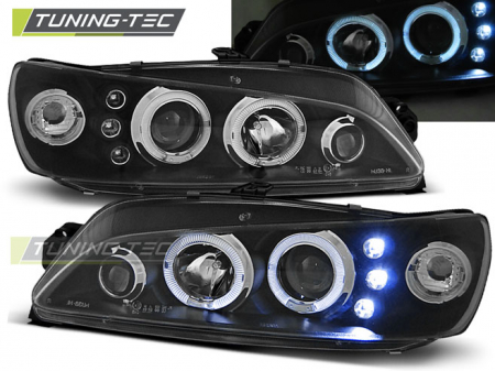 Tuning iluminari - Faruri PEUGEOT 306 05.97-03.01 ANGEL EYES NEGRU