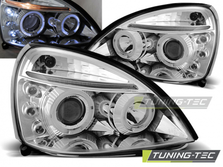 Tuning iluminari - Faruri RENAULT CLIO II 06.01-09.05 ANGEL EYES CROM