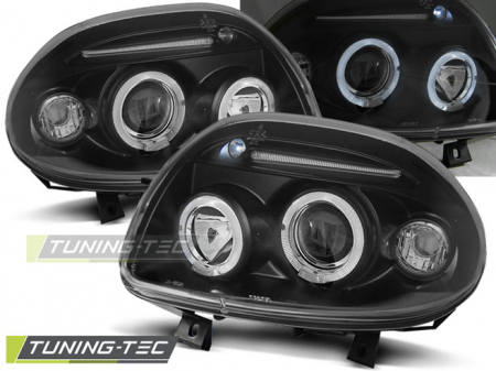 Tuning iluminari - Faruri RENAULT CLIO II 09.98-05.01 ANGEL EYES NEGRU