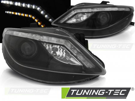 Tuning iluminari - Faruri SEAT IBIZA 6J 06.08-12 DAYLIGHT LED INDICATOR NEGRU