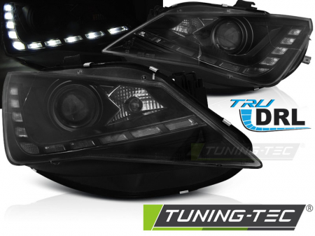 Tuning iluminari - Faruri SEAT SEAT IBIZA 6J 12- TRU DRL NEGRU