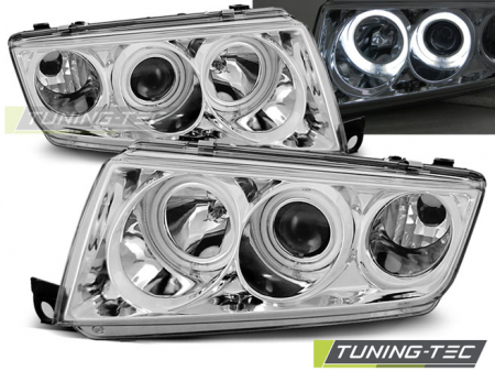 Tuning iluminari - Faruri SKODA FABIA I 12.99-08 ANGEL EYES CROM